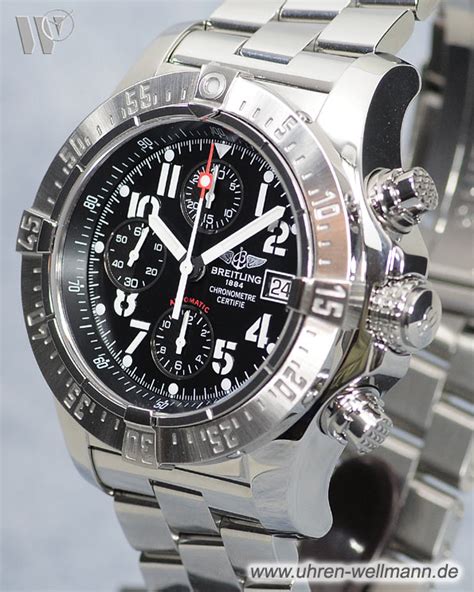 breitling skyland avenger chrono black steel v2|Breitling Avenger a13380.